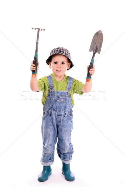 Stock photo: Gardener boy