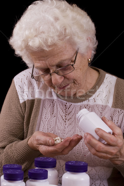 senior woman Stock photo © grafvision