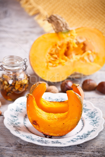 Oven roasted pumpkin Stock photo © grafvision
