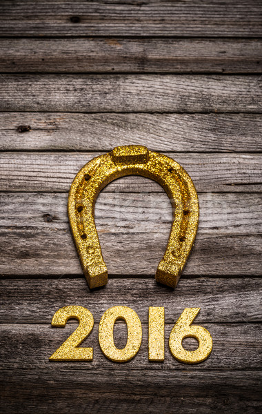 2016 year golden number Stock photo © grafvision