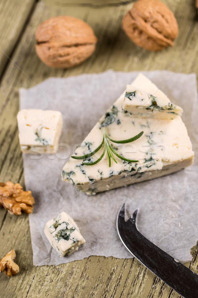 Stock photo: Blue cheese 