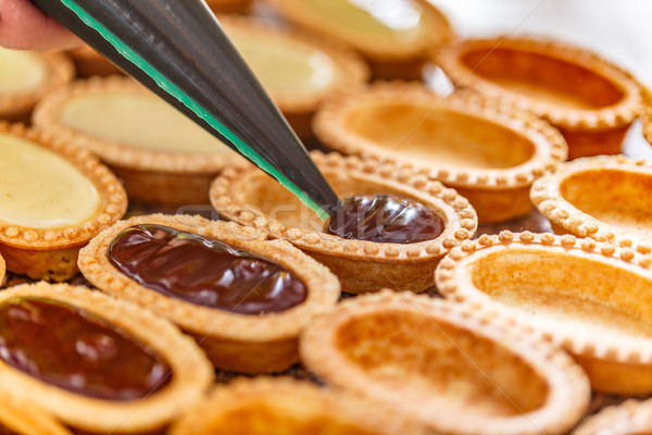 Fill each tart shell Stock photo © grafvision