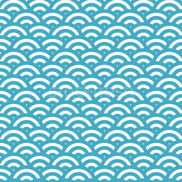 Onda semplice senza soluzione di continuità blu pattern acqua Foto d'archivio © graphit