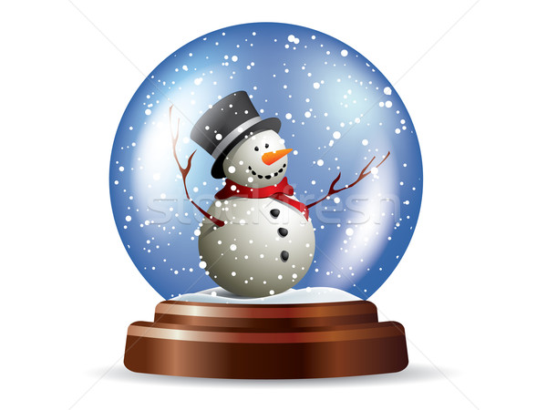 Snowglobe with snowman Stock photo © graphit