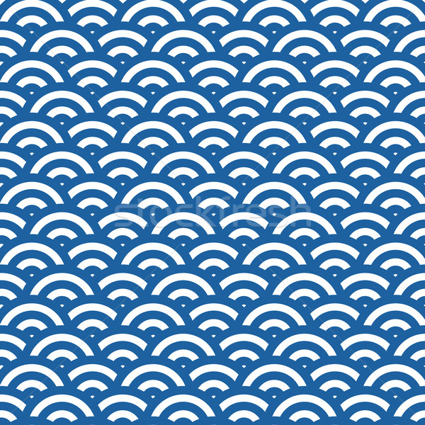 Onda semplice senza soluzione di continuità blu pattern acqua Foto d'archivio © graphit