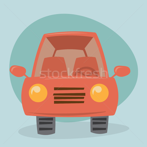 Cartoon car - front view Stock photo © graphit
