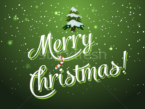 Joyeux Noël carte de vœux papier heureux rouge [[stock_photo]] © graphit