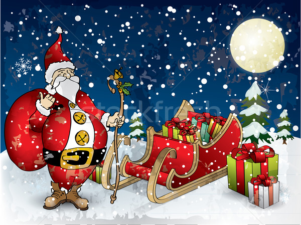 Christmas Santa Claus Stock photo © graphit