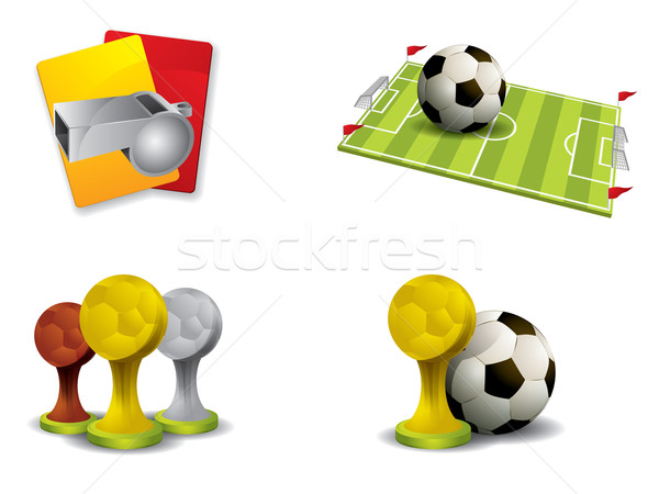 Zdjęcia stock: Piłka · nożna · wektora · sportu · projektu · piłka · nożna