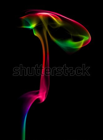 Résumé coloré fumée noir feu lumière [[stock_photo]] © grasycho