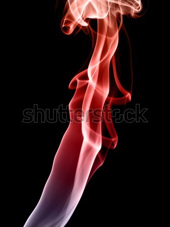 Red Smoke on black background Stock photo © grasycho