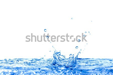 Su beyaz mavi yalıtılmış sıçrama Stok fotoğraf © Grazvydas