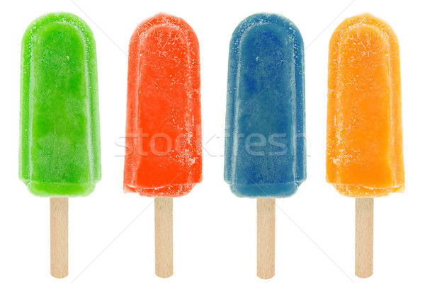 four colorful popsicles Stock photo © Grazvydas