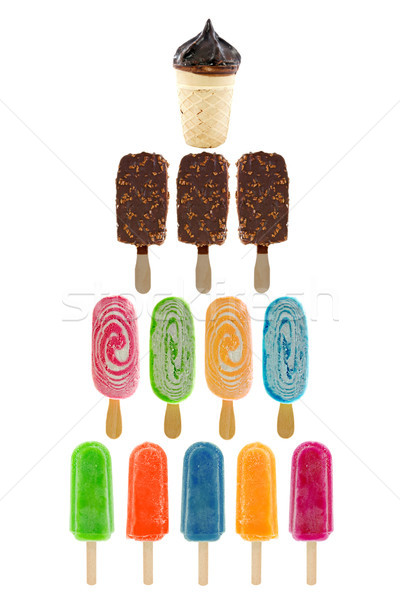 set of ice creams Stock photo © Grazvydas