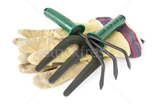 work gloves with garden tools  Stock photo © Grazvydas