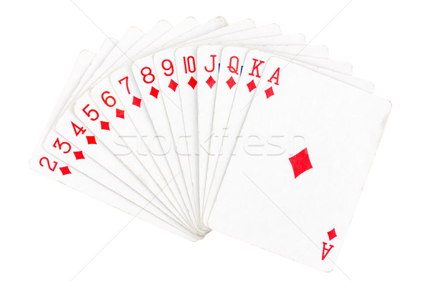 Set of diamond playing cards  Stock photo © Grazvydas