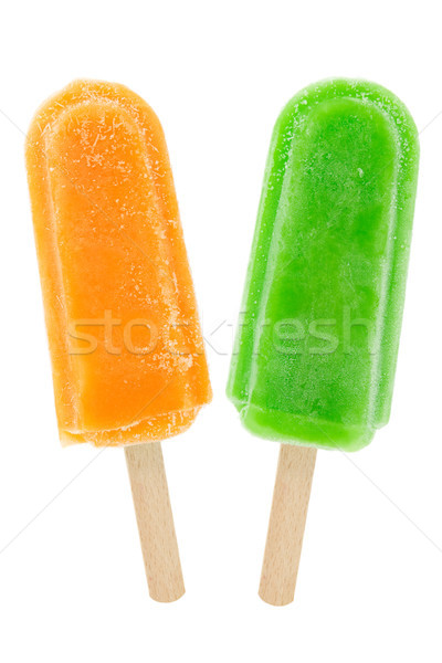 orange and kiwi popsicles Stock photo © Grazvydas