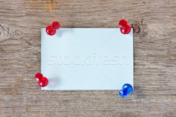  Note and pushpins on the board Stock photo © Grazvydas
