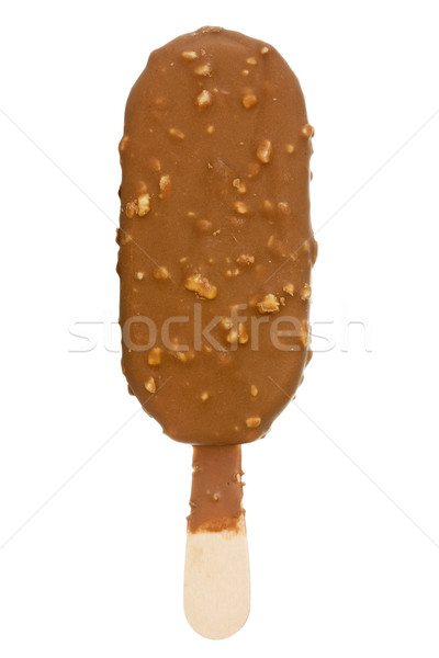 chocolate ice cream with  almonds Stock photo © Grazvydas