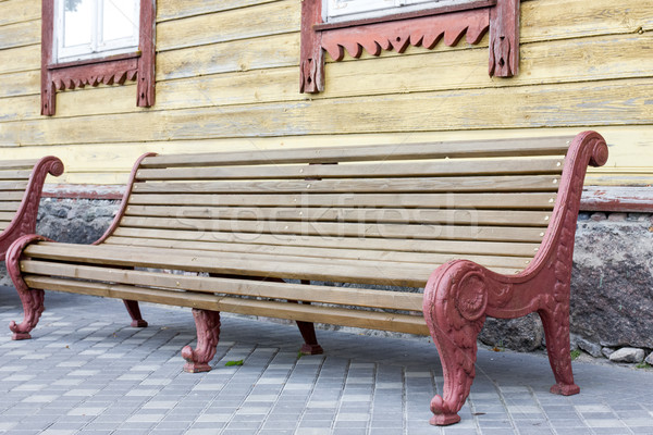 Vintage wooden bench Stock photo © Grazvydas