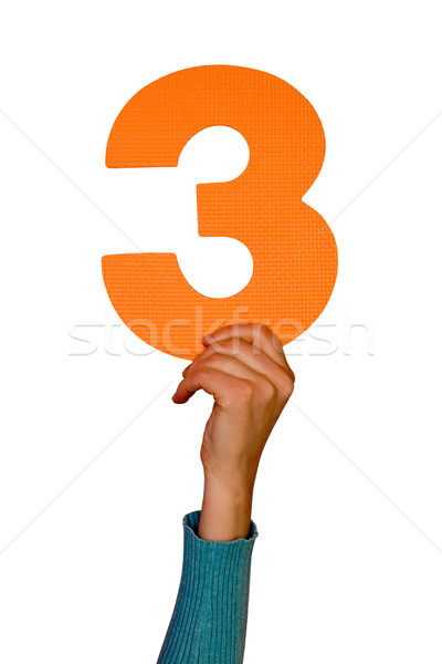 числа три стороны дизайна образование сведению Сток-фото © Grazvydas