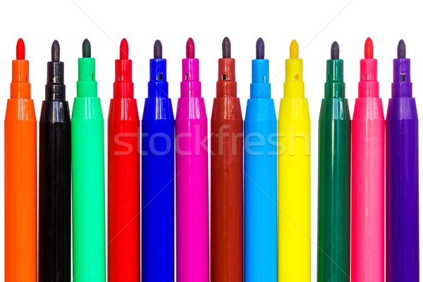 Felt tip pens isolated Stock photo © Grazvydas