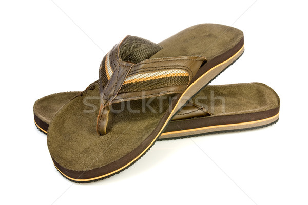 Pair of men's flip flops Stock photo © Grazvydas