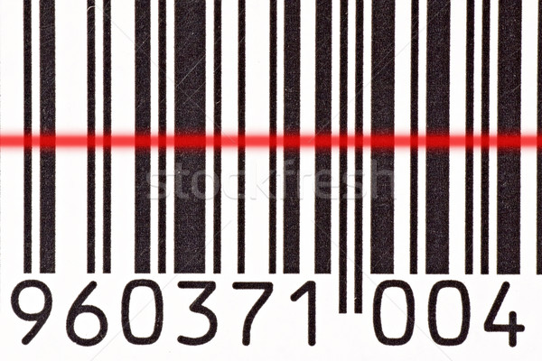 Barcode lettore codice a barre laser business rosso Foto d'archivio © Grazvydas