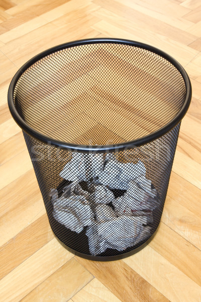 bin with paper waste Stock photo © Grazvydas
