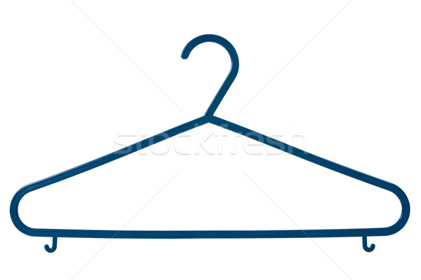 blue plastic coat hanger Stock photo © Grazvydas