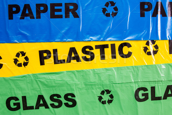Plastic bags for recyclable garbage  Stock photo © Grazvydas