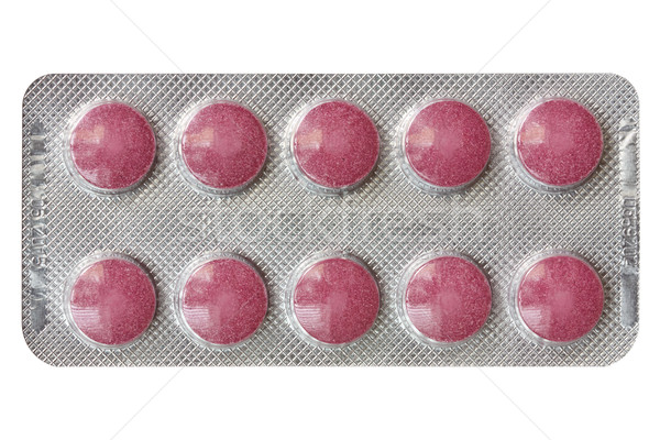 Red pills in blister Stock photo © Grazvydas