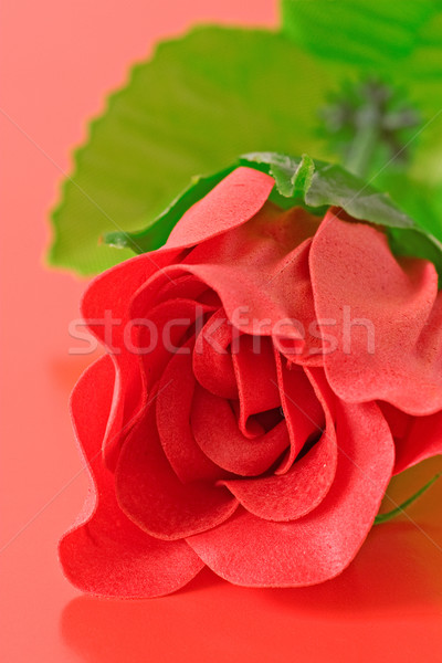 red artificial rose Stock photo © Grazvydas