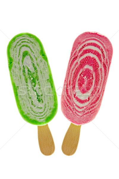 two fruity ice cream Stock photo © Grazvydas