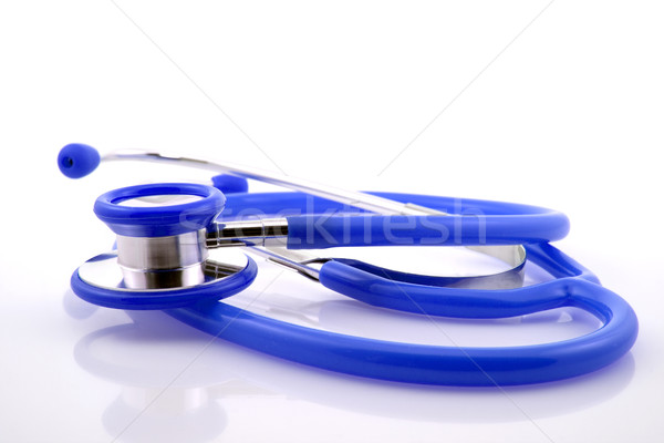 blue medical stethoscope Stock photo © Grazvydas