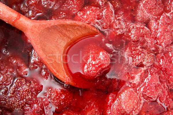 草莓 果醬 背景 紅色 商業照片 © Grazvydas