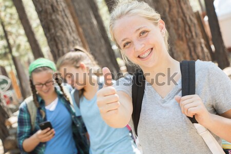 Schoolgirl Friends Stock photo © gregorydean