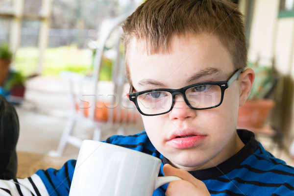 Young Boy With Downs Syndrome Stock photo © gregorydean