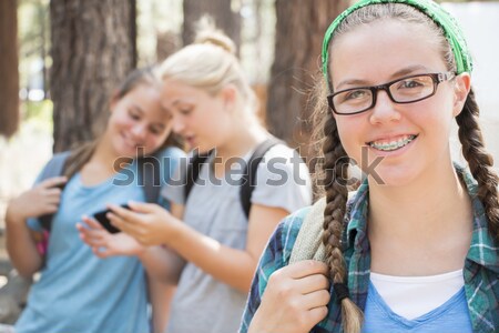 Schoolgirl Friends Stock photo © gregorydean