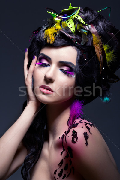 [[stock_photo]]: Fantasy · mode · Homme · coloré · lumineuses