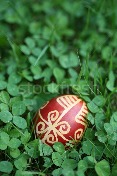 Croatian Easter egg made with traditional decorating techniques Stock photo © gsermek