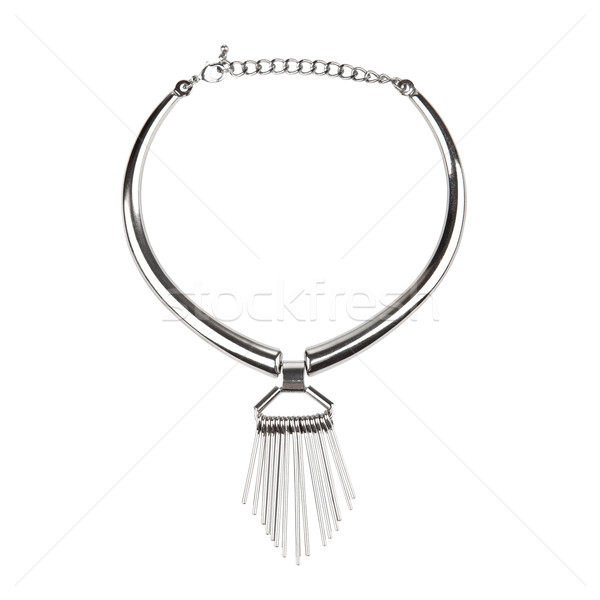 Silver statement necklace Stock photo © gsermek