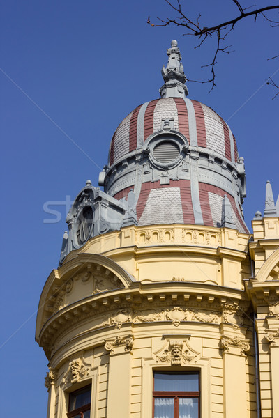 Constructii acoperiş Zagreb Croatia casă oraş Imagine de stoc © gsermek