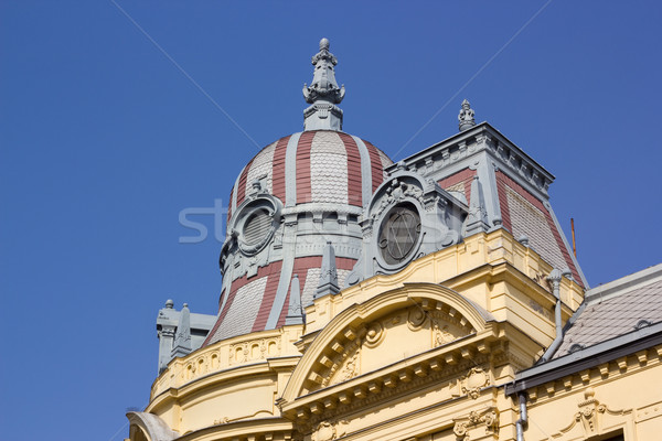 Budynku dachu Zagrzeb Chorwacja domu miasta Zdjęcia stock © gsermek