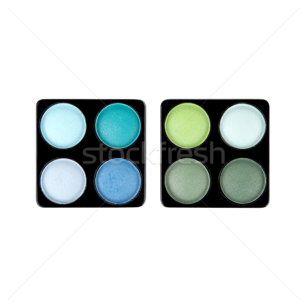 Two eyeshadow palettes isolated on white Stock photo © gsermek