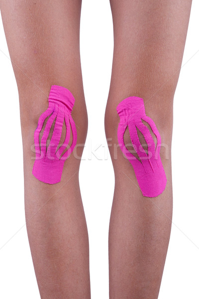 Stock photo: Therapy with kinesio tex tape