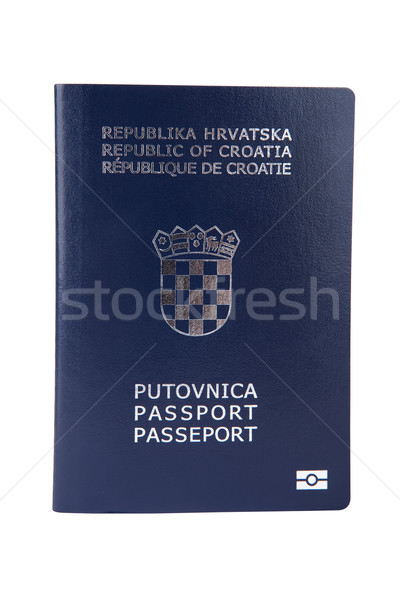 Croatian passport isolated on white Stock photo © gsermek