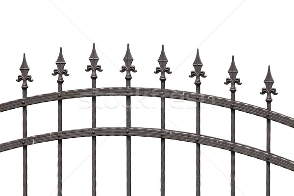 Old fashioned spike fence Stock photo © gsermek