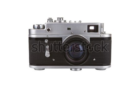 Eski kamera beyaz film siyah Stok fotoğraf © gsermek