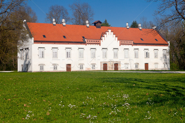 Kasteel Kroatië foto restauratie afgewerkt 2013 Stockfoto © gsermek